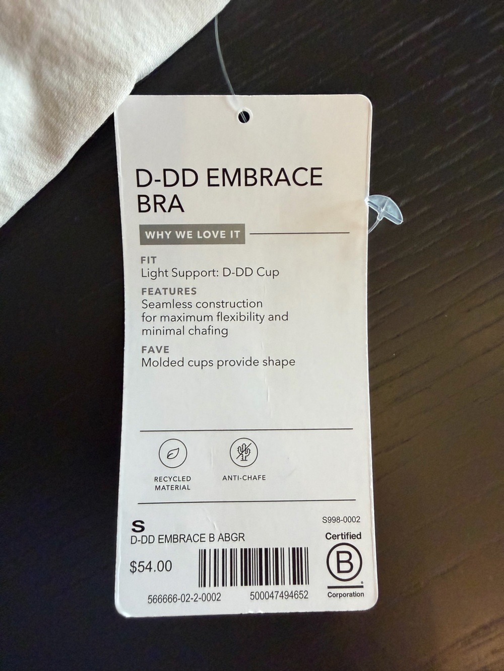 NWT Athleta Embrace bra D-DD Abalone color size small - Picture 8 of 8